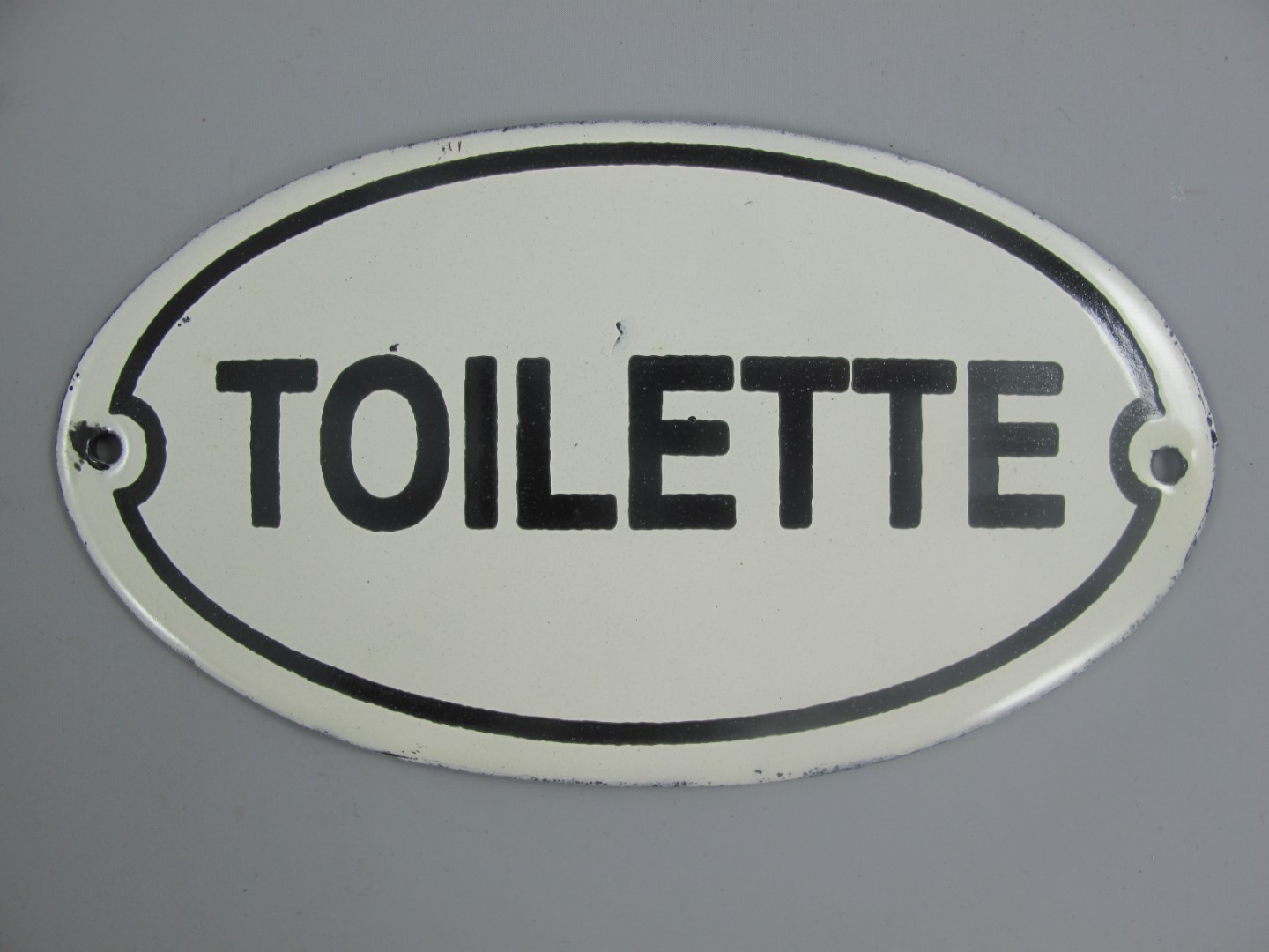 Retro Toilettenschild Vintage Metallschild für Stilvolle Toiletten 2
