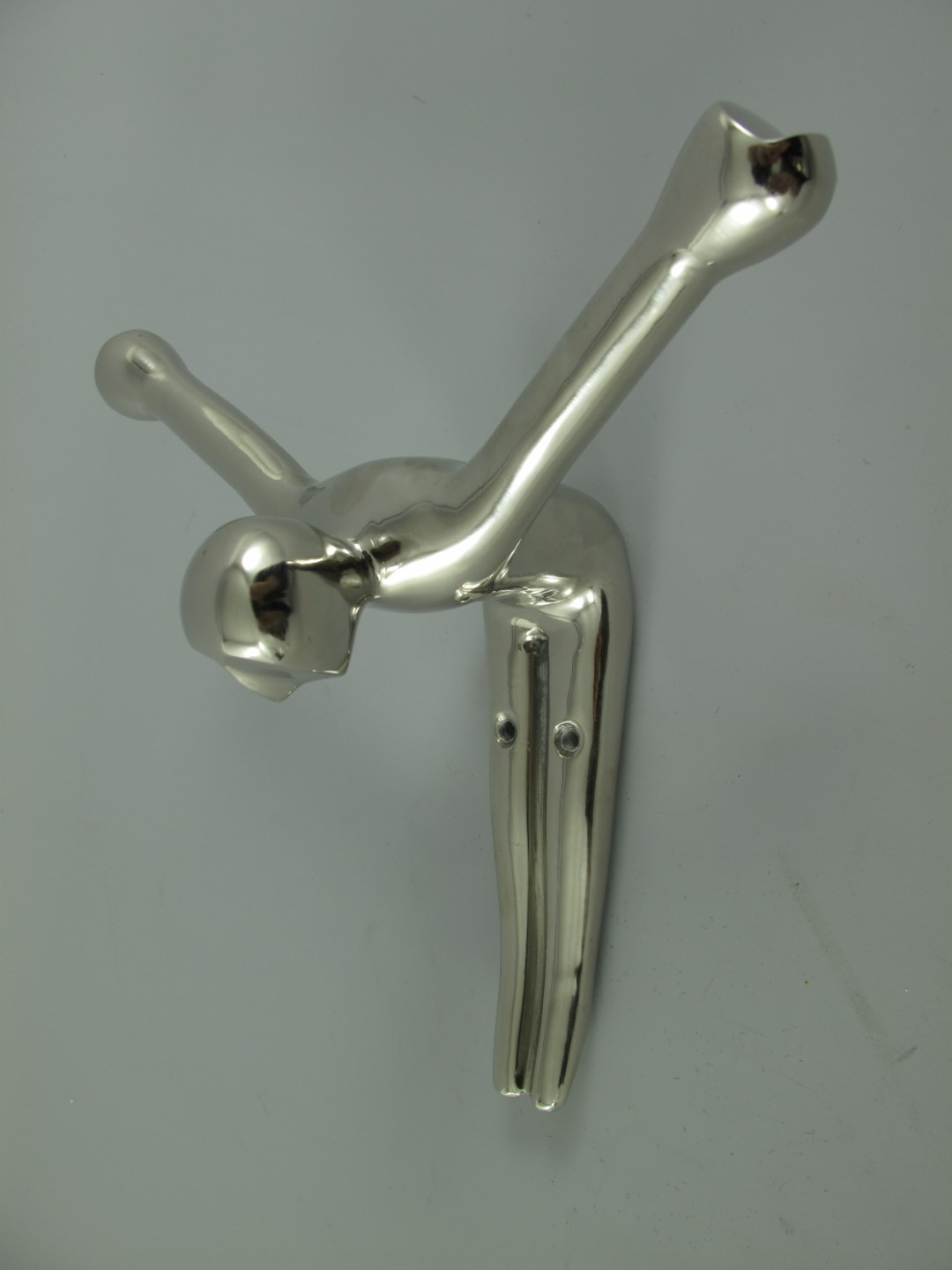 Exklusive DesignerGarderobenhaken Kleiderhaken Figur aus Aluminium 2
