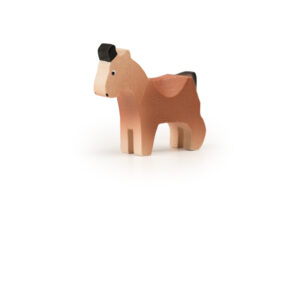 Deko Figur Ziege klein stehend Olive
